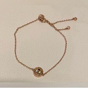 Coach Open Circle Slider Bracelet - Rose Gold Tone